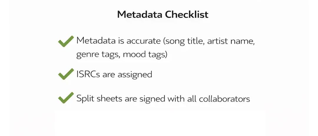 Metadata Checklist