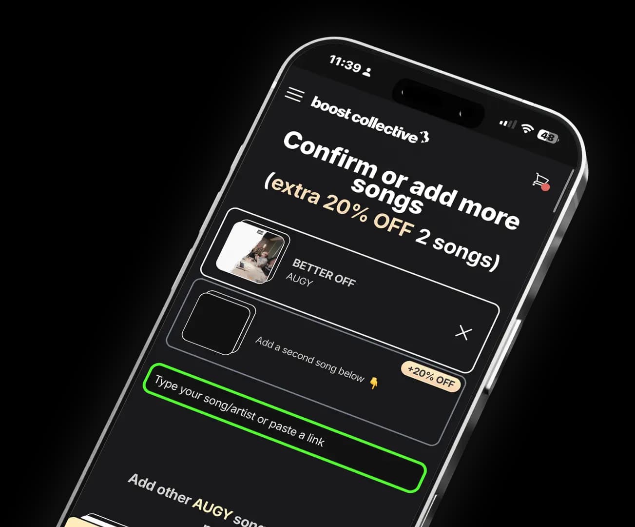 Image of phone highlighting promotion process
