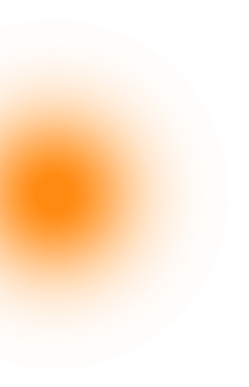 Orange gradient overlay adding warm visual depth to the transparency page